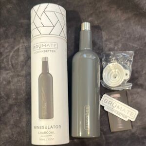 BrüMate Charcoal Winesulator Wine to Go